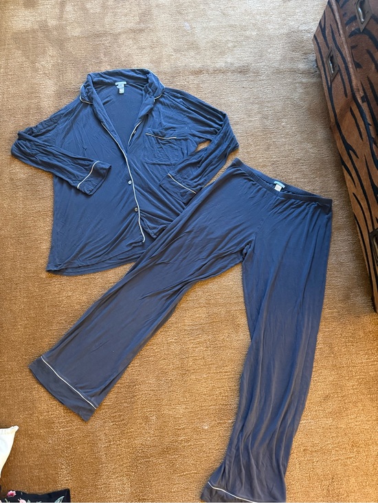eberjay Other - Eberjay Navy Blue Long-Sleeve Button Pajama Set